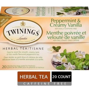 Twinings Tea Herbal Buttermint 20 Individual Tea Bags/Net Wt. 1.41oz.
