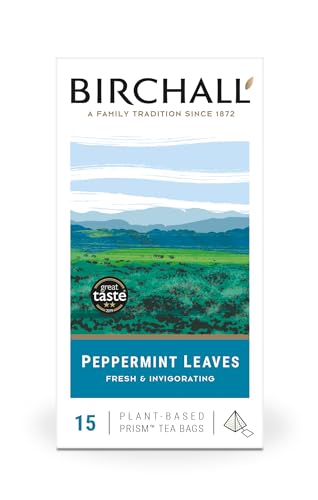Birchall -Peppermint leaves Prism Tea Bags 15 count