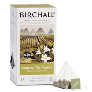 Birchall - Jasmine Tea Pearls 15 Plant-Based Prism Tea Bags