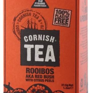 Cornish Tea Rooibos - Organic Fusion Tea Bags, 15 Plastic-Free Fusion Bags, Made in Cornwall
