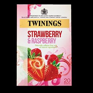 Twinings Strawberry & Raspberry 20 Tea Bags, (4 Boxes)