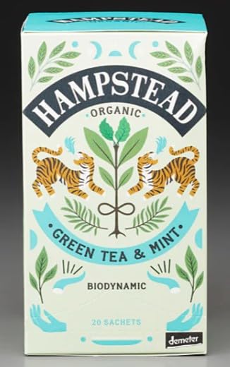 Hampstead Organic Green Tea & Mint 20 Tea Bags