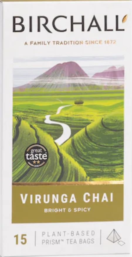 Birchall -Virunga Chai Prism Tea Bags Breakfast Blend 15 count